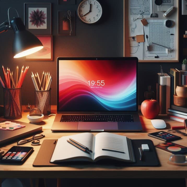 Image of a computer on a desk
